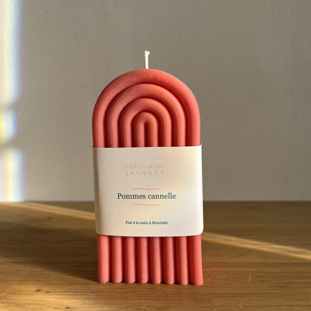 Bougie arc-en-ciel parfumée